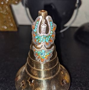 Vintage Sterling Turquoise Phoenix Ring Sz 8